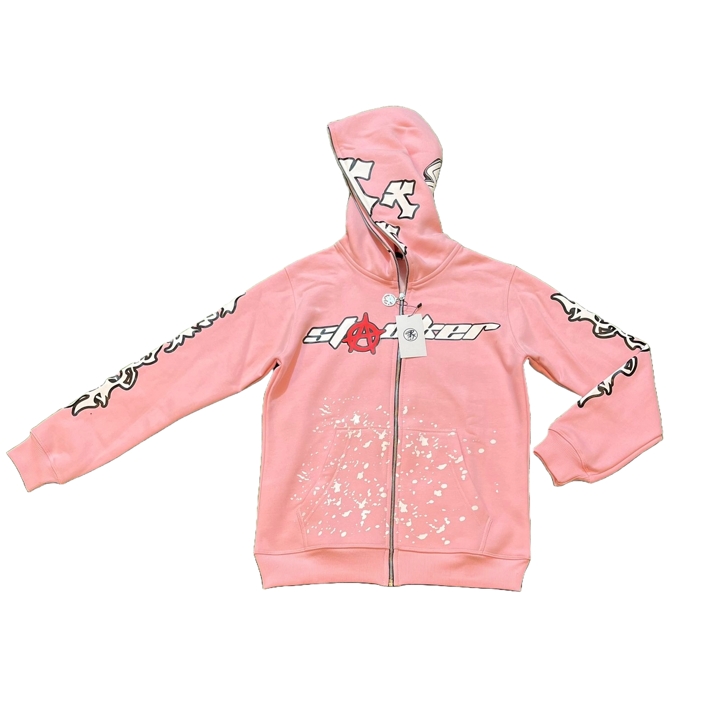 'Sweet Aggression' Full-Zip Hoodie (Pink)