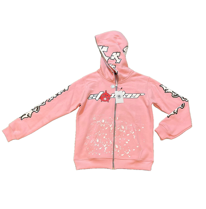 'Sweet Aggression' Full-Zip Hoodie (Pink)